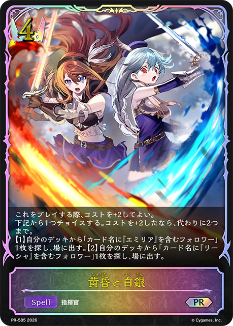 黄昏と白銀