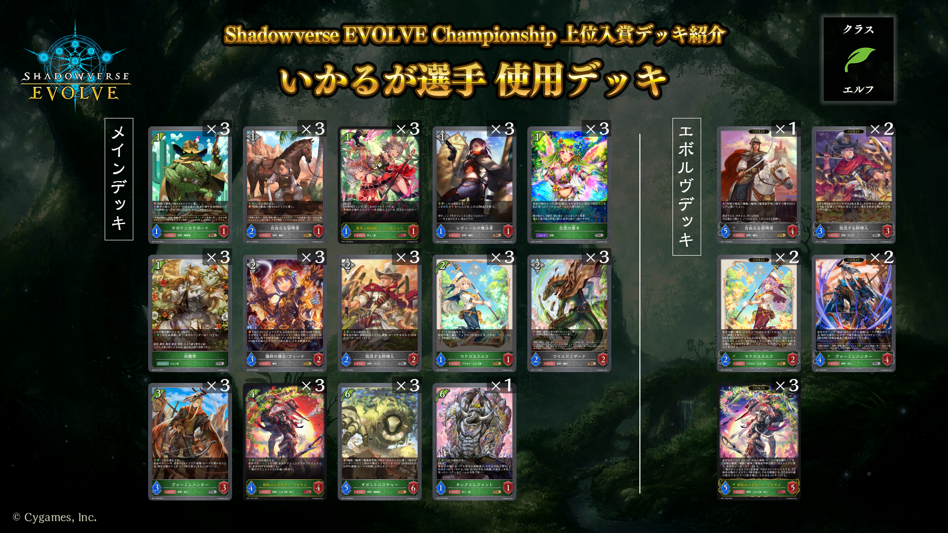 送料無料 通販 ファッション Shadowverse Championship」（2024年8月4週）上位入賞者 EVOLVE シャドウバース エボルヴ