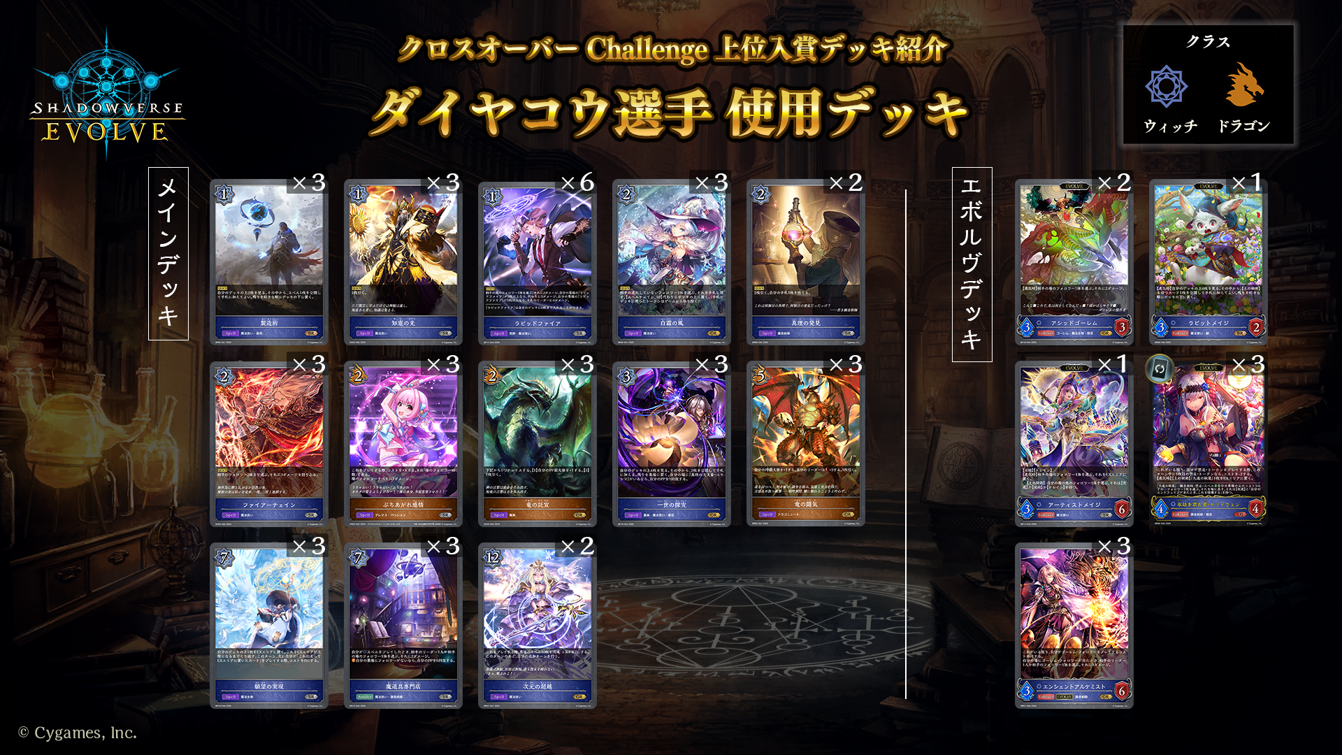 クロスオーバー Challenge」上位入賞者デッキ紹介 | Shadowverse